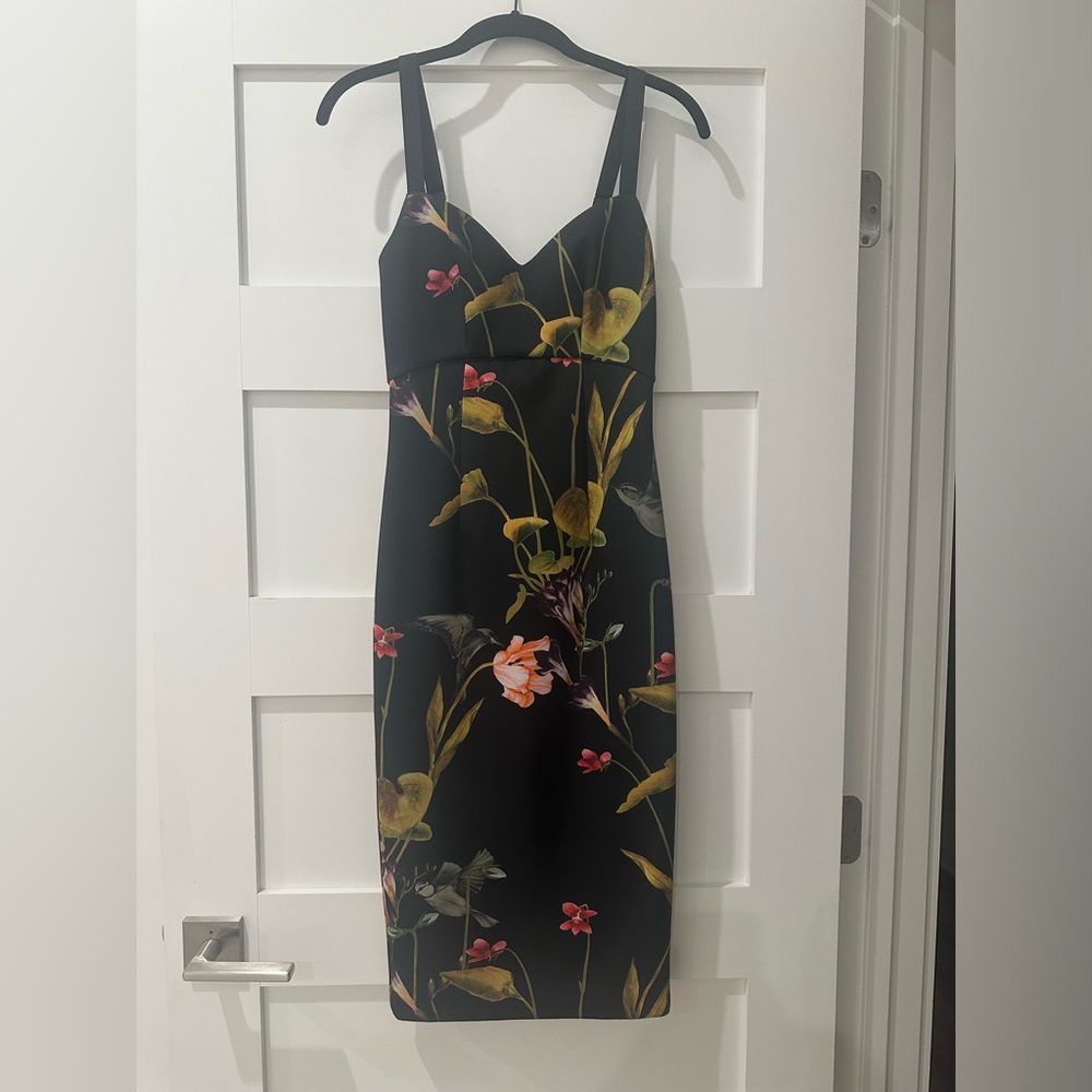 Ted Baker Black Floral Dress